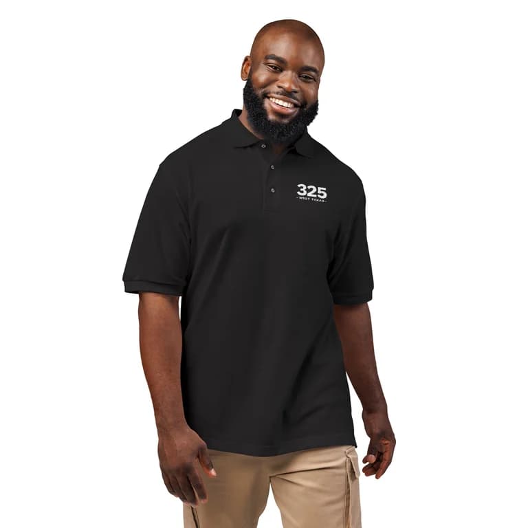 Vibe 325 – Core Golf Polo (White Embroidery) (D001)